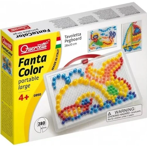 Quercetti FantaColor Stiftmosaik 280 dele - 28x20 cm