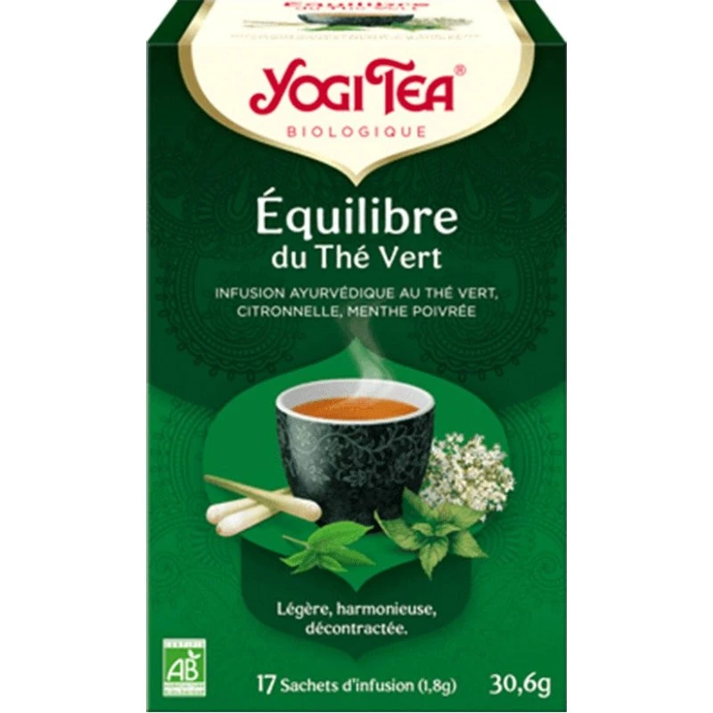 Yogi Tea Økologisk Grøn Te Balance 17 poser