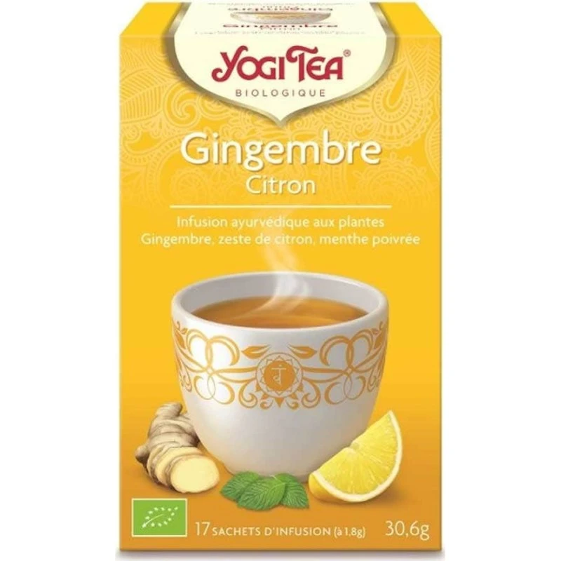 Yogi Tea Økologisk Ingefær Citron Infusion - 17 poser