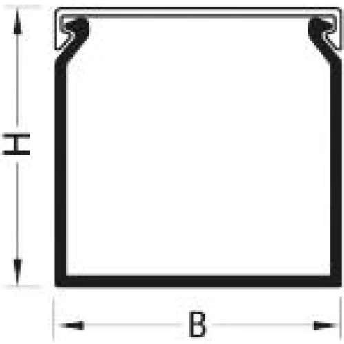 Hager Ledningskanal DNG 25 x 37 opslidset