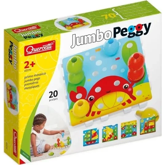 Quercetti Pegart Jumbo Peggy Stablelegetøj, 20 dele