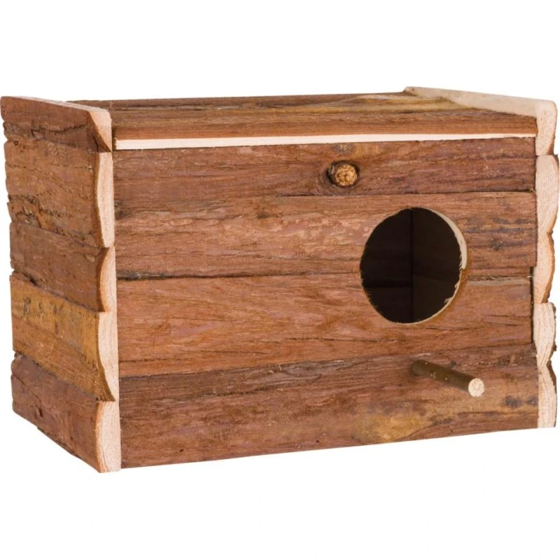 Trixie Redekasse i naturtræ med bark - 21x13x12cm