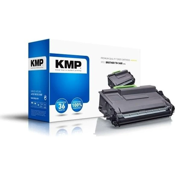 KMP 1263 Tonerpatron kompatibel med Brother TN-3480 - Sort