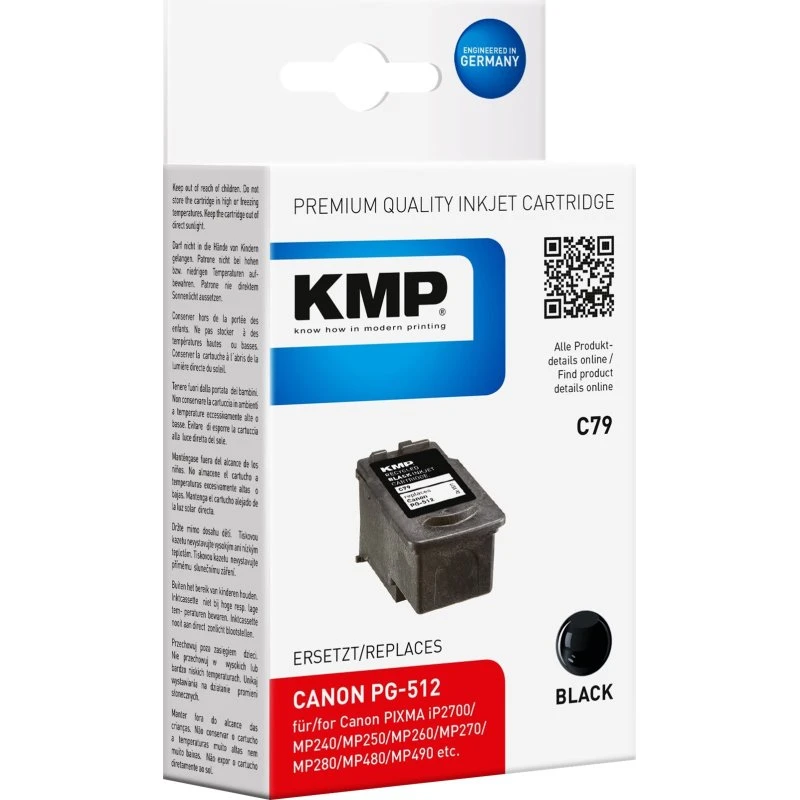 KMP C79 Sort Blækbeholder til Canon PIXMA - 420 sider