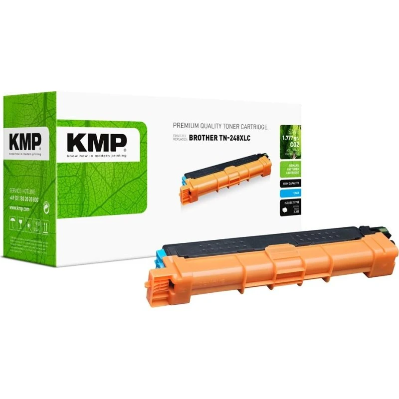 KMP 1273,3003 Cyan Toner - Erstatter Brother TN-248XLC