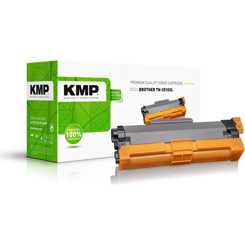 KMP TN2510XL Sort Tonerpatron til Brother (3000 sider)