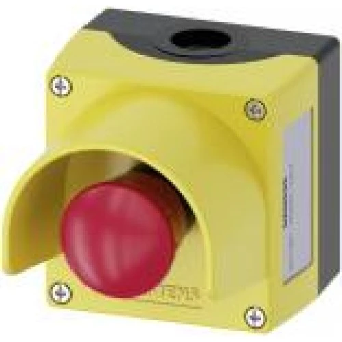 Siemens Nødstopstryk i kasse med krave 1NC 22mm