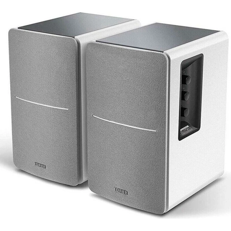 Edifier R1280DB Bluetooth-højttalersæt, sølv/hvid, 42W