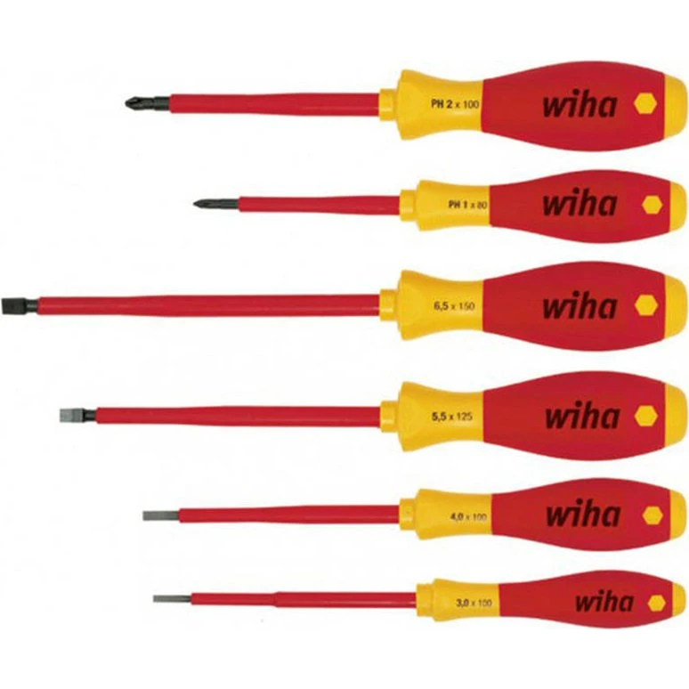 Wiha SoftFinish Elektriker Skruetrækker Sæt 320N (1000V) 6 dele