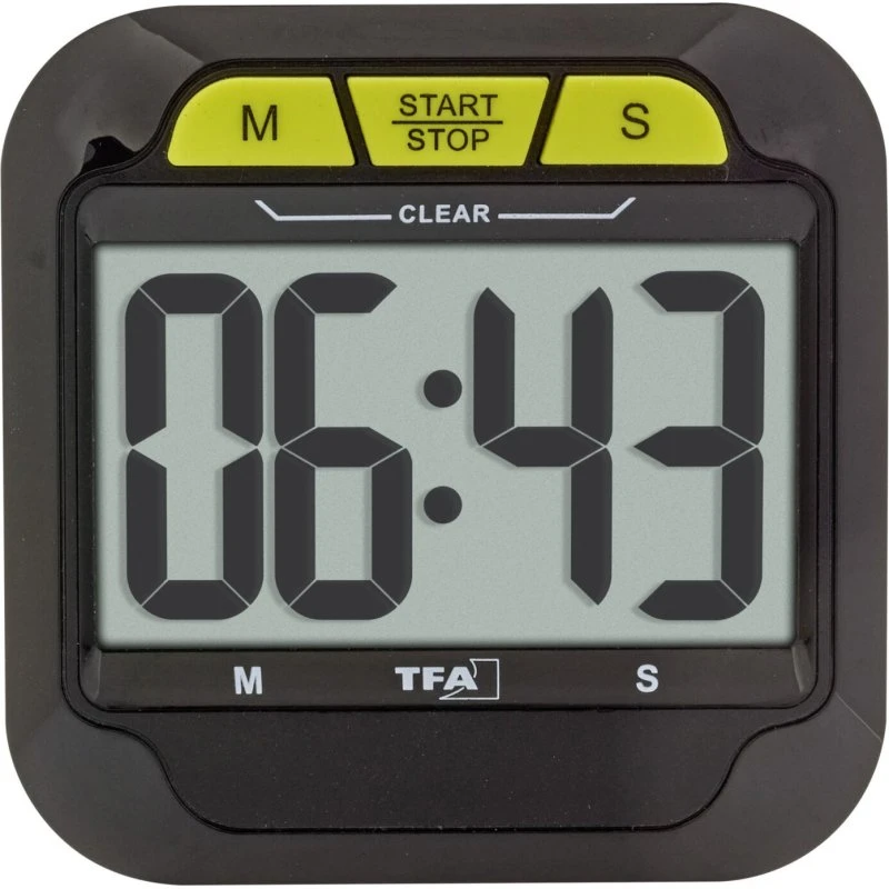 TFA Dostmann 38.2054.01 Digital Timer og Stoppur - Sort