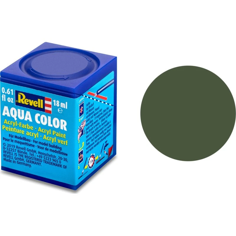 Revell Aqua Color Matt Bronze Green RAL 6031 - 18 ml
