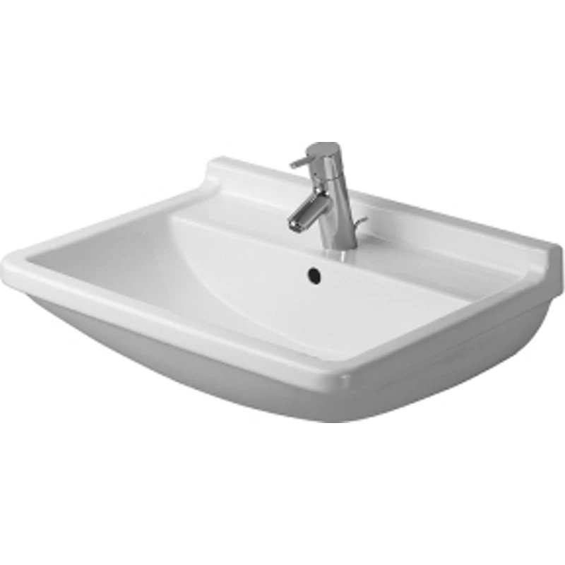 Duravit Starck 3 håndvask 550x430 mm med Wondergliss - Hvid