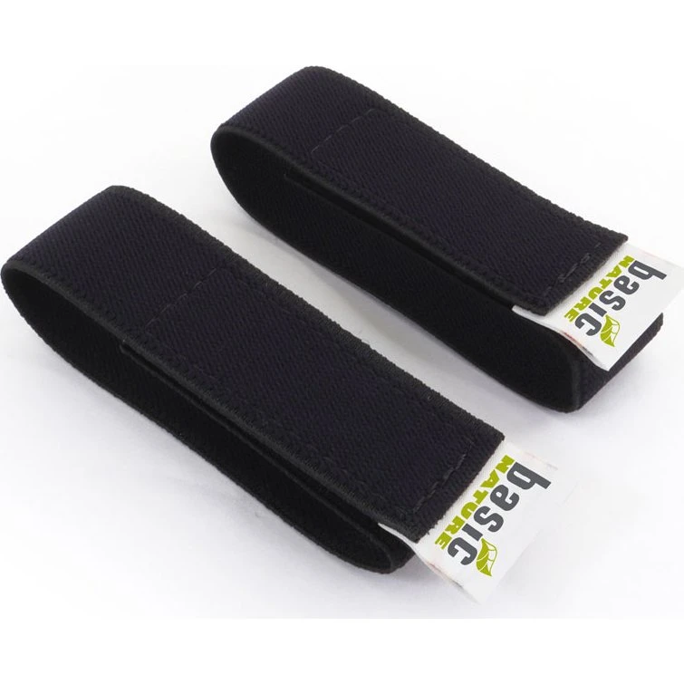 BasicNature STRAPits Spænderem, Sort, 30-15 cm (2 stk.)