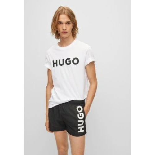 HUGO Dulivio T-shirt i hvid bomuld - XL