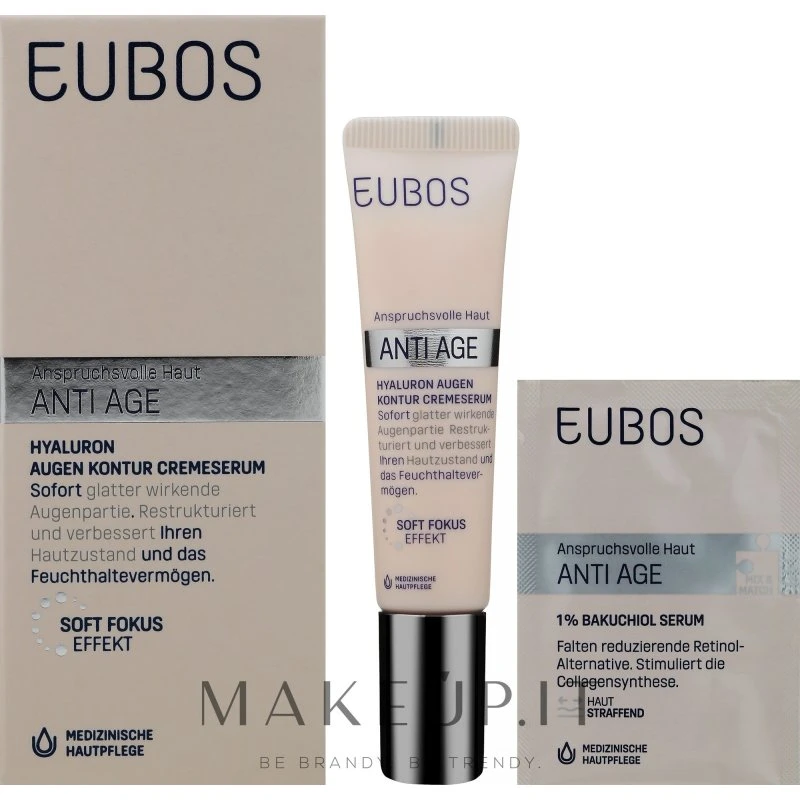 Eubos Hyaluron Serum i Creme for Eye Contour 15 ml