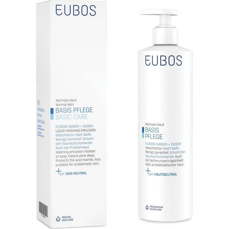 Eubos Basic Skin Care Blue Duftfri Cleansing Emulsion 400 ml