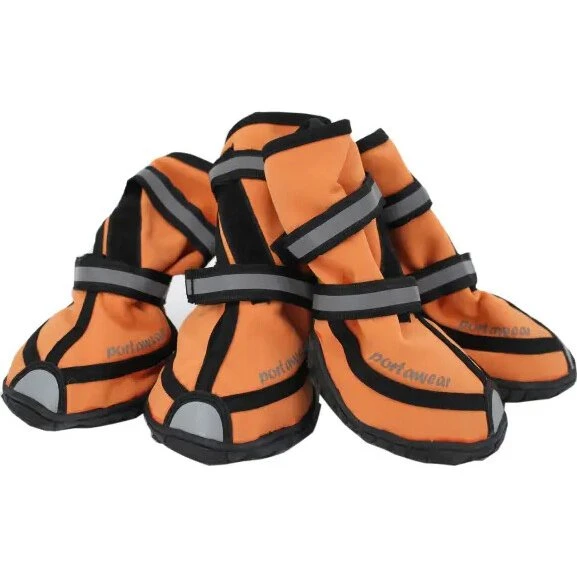Porta21 Hundesko - Orange - Størrelse S (4 stk)