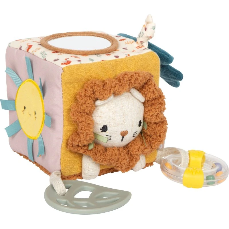 Small Foot Little Lion - Blød aktivitetskube i stof til baby