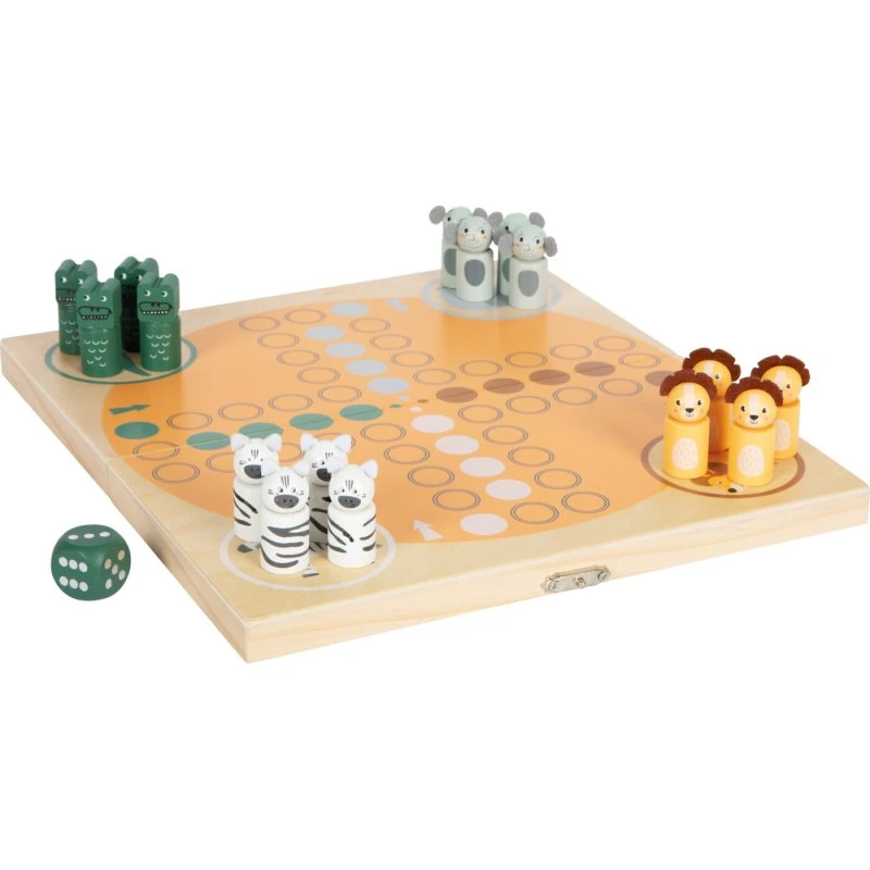 Small Foot Ludo Safari - Klassisk brætspil i træ
