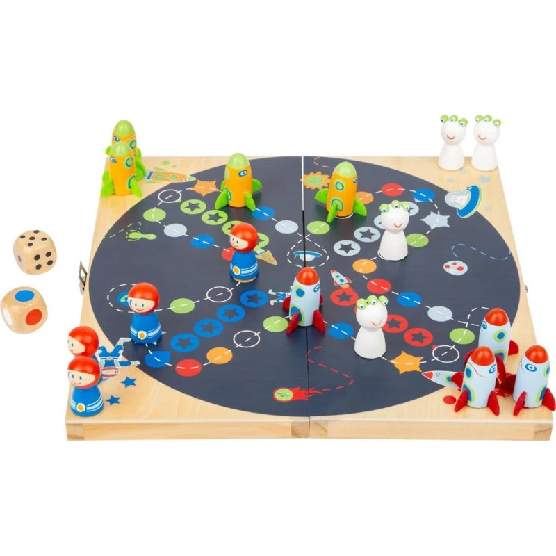 Small Foot Ludo Space Travel - Træspil med rumtema