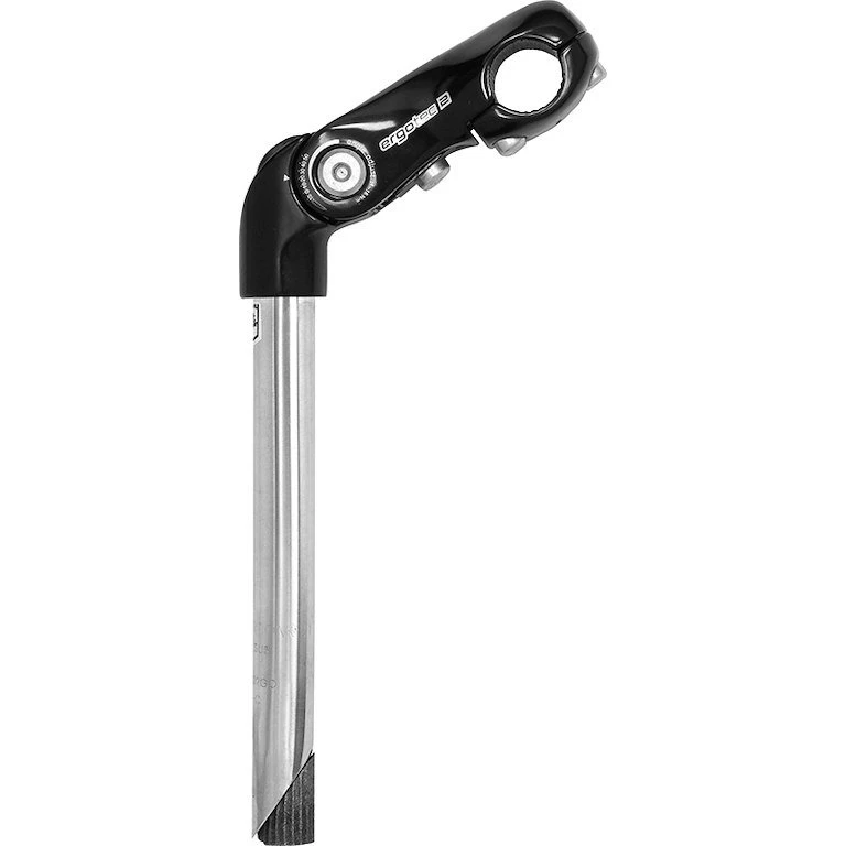 Ergotec Kobra Vario Tu Styrstamme 25,4 mm 300 mm Sort/Sølv