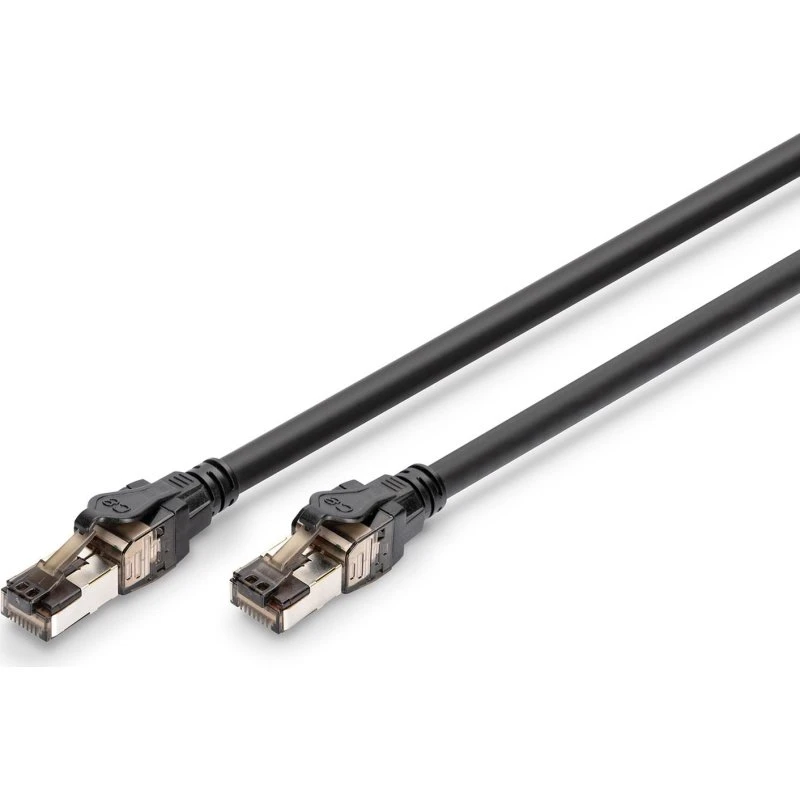 DIGITUS CAT 8.1 S/FTP Netværkskabel, 5 m, Sort