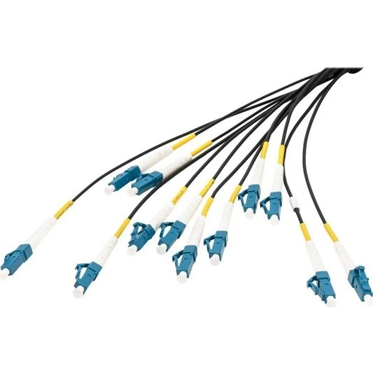 DIGITUS Breakout Kabel LC/UPC til LC/UPC, 75m, Sort