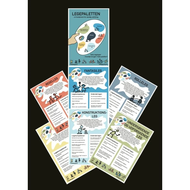 Legepaletten - Plakatserie i A4 (7 stk.)