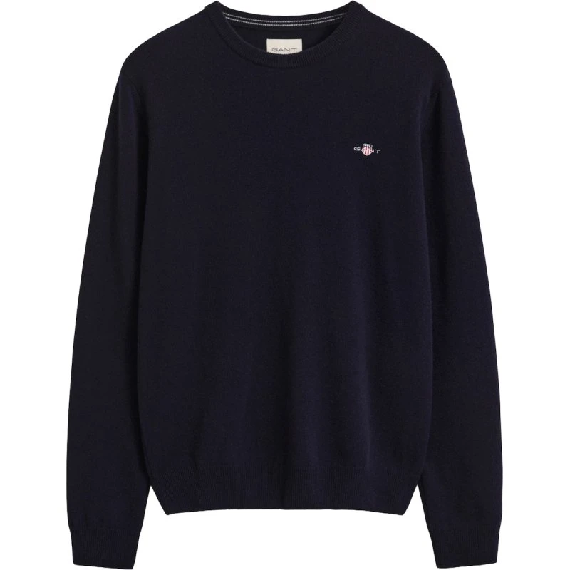GANT Pullover i marinblå superfine lambswool