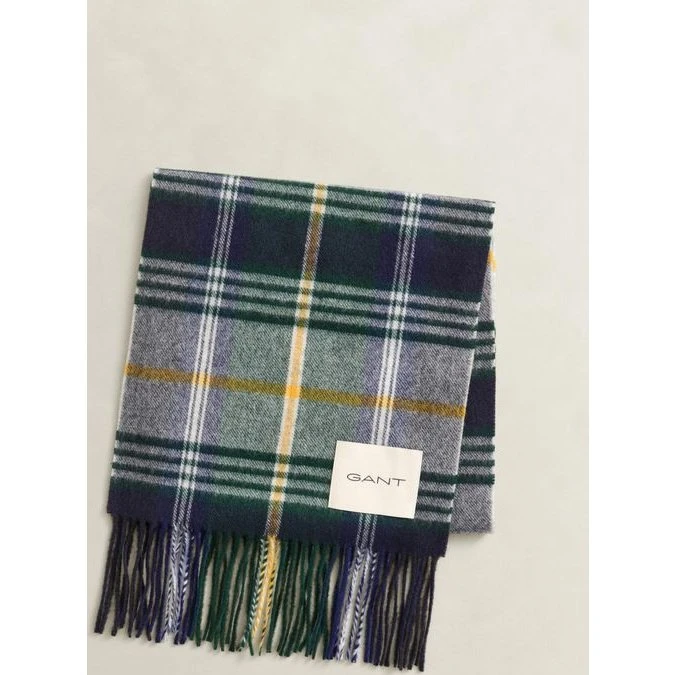 Checked Wool Scarf
