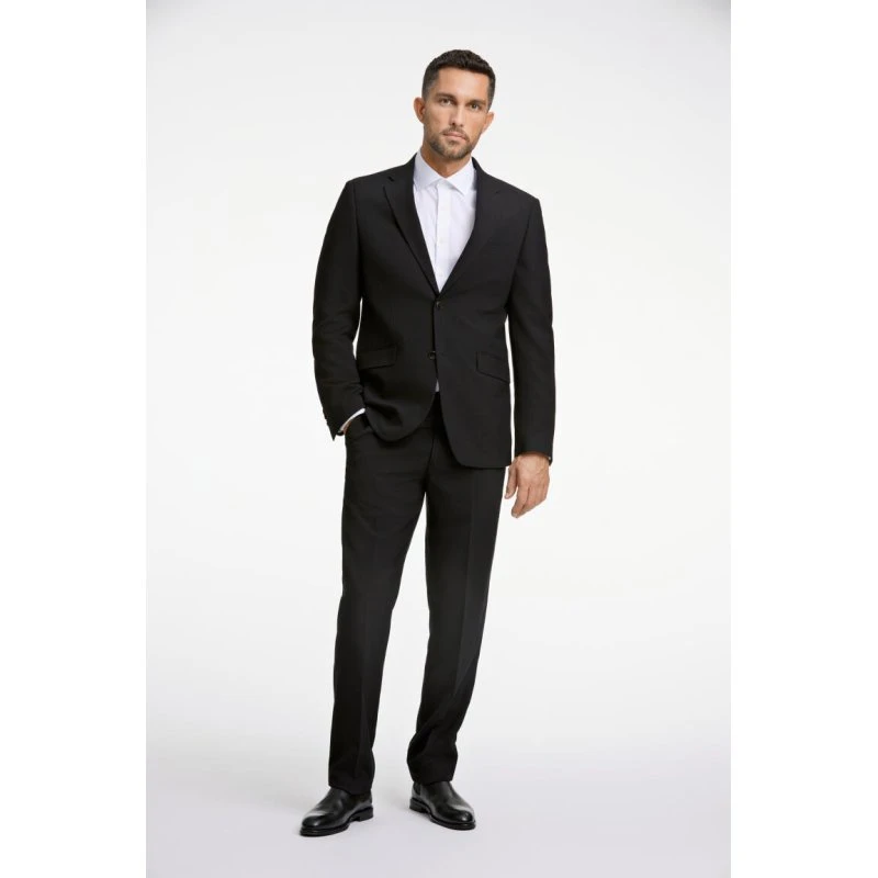 Lindbergh Superflex Habitjakke - Modern Fit, Sort