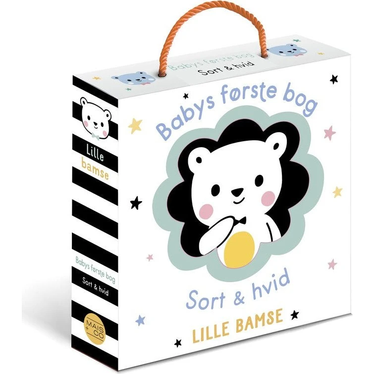 Babys første bog - Lille Bamse - Sort & Hvid Stofbog