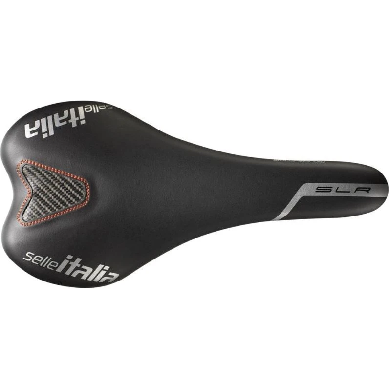 Selle Italia SLR TM Road-sadel, sort, manganrails