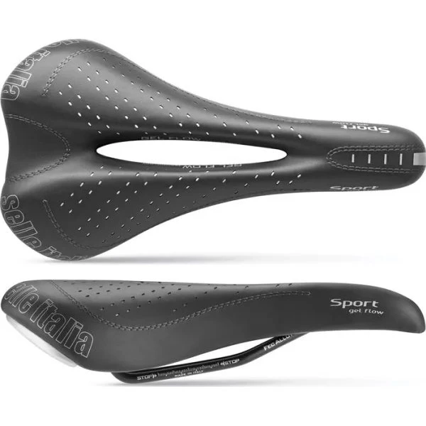 Selle Italia Sport Gel Flow S2 sadel 140x270 mm, sort