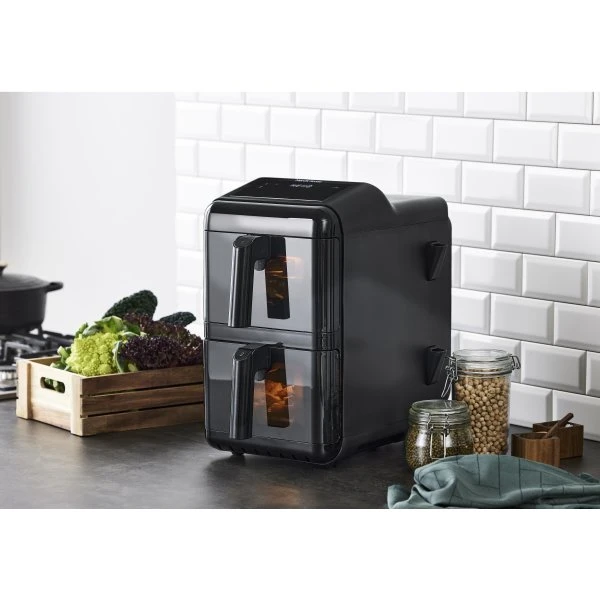 Nordic Sense Airfryer Double Stack 11,6 L 2900 W - Sort