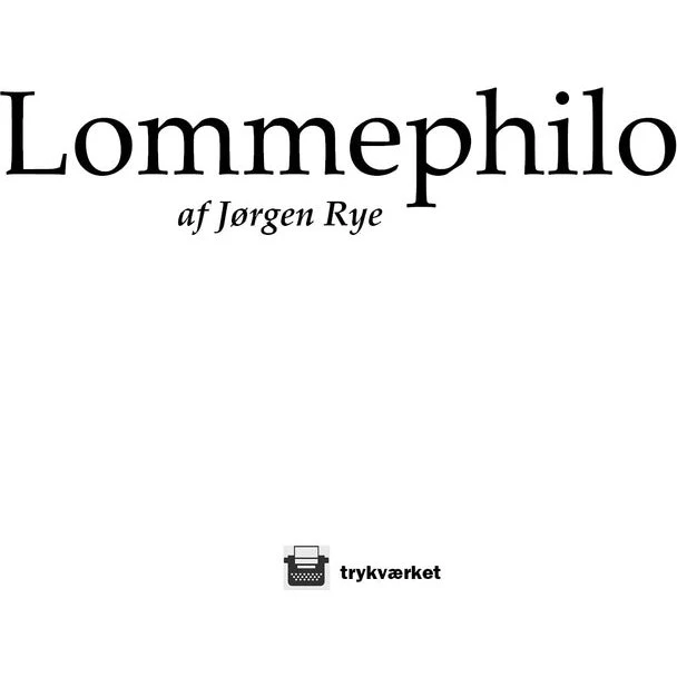 Lommephilo - Digtsamling med finurlige og muntre tekster