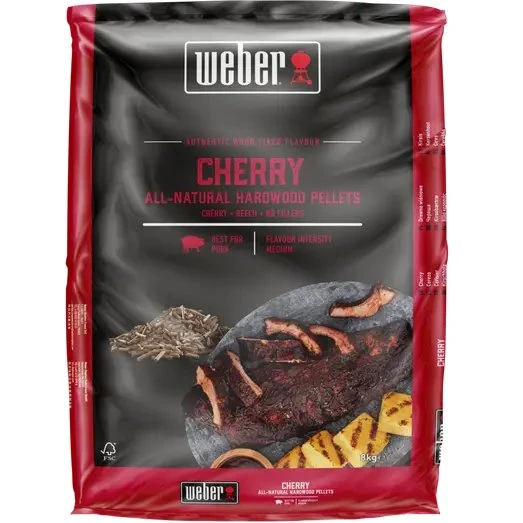 Weber Træpiller Kirsebær 8 kg