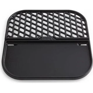 Weber grill- og stegeplade i støbejern (porcelænsemalje)