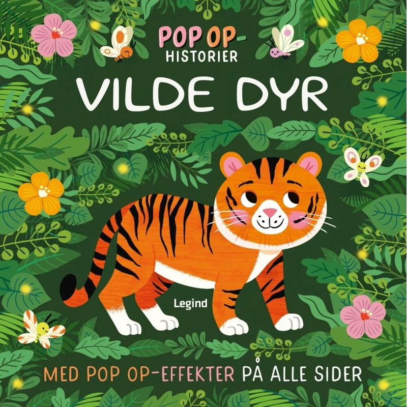 Pop-op historier - Vilde dyr - Børnebog i pap