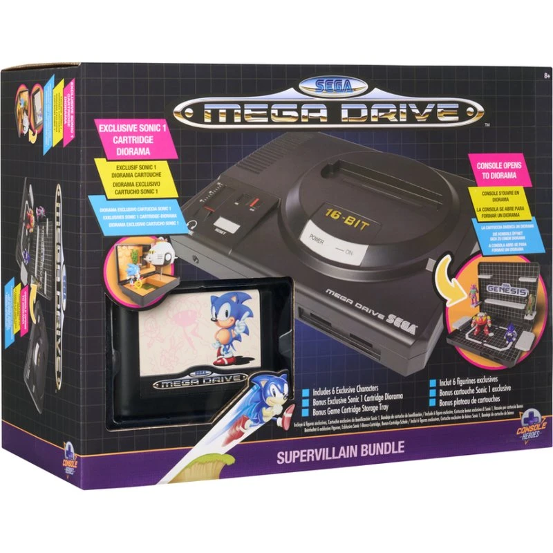 Wilder Toys Console Heroes Mega Drive Boss Level med Sonic 1