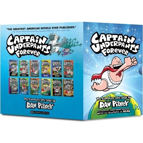 Dav Pilkey: Captain Underpants Forever Box set (#1-12)