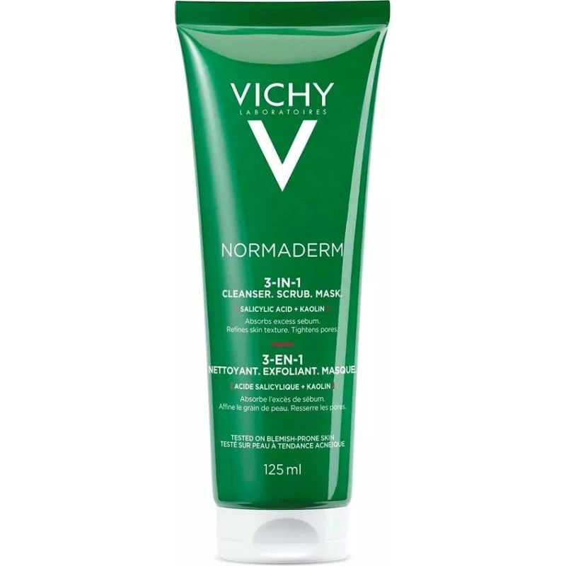 Vichy Normaderm 3In1 Scrub & Cleanser & Mask 125 ml