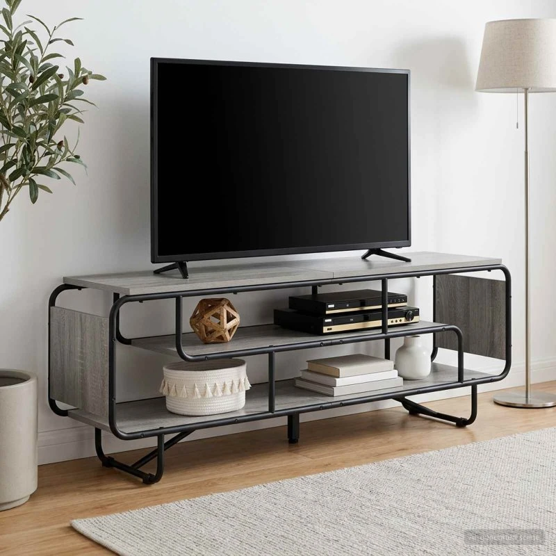 vidaXL TV-bord 140 x 36 x 45 cm Grå Sonoma