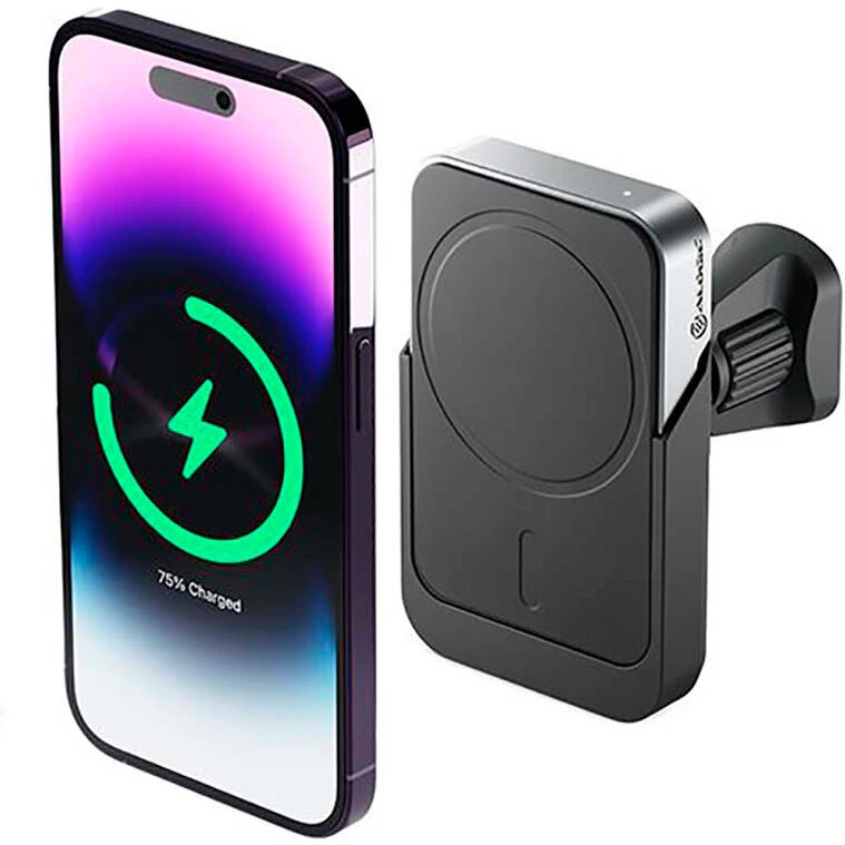 Alogic MagSafe 15W magnetisk bilholder til luftkanal (sort)