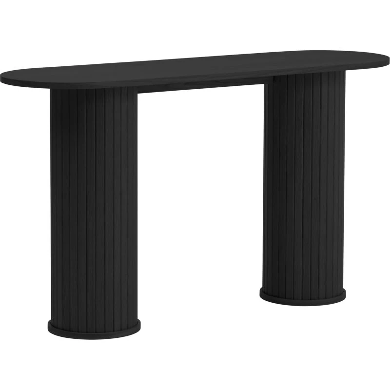 Nordique Design Nola Konsolbord - Sort Eg - 130x40x75 cm
