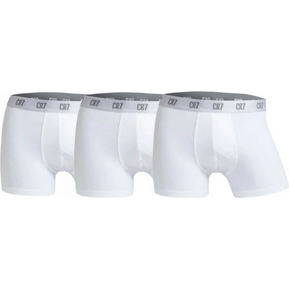 CR7 3-pak hvide boxershorts i økologisk bomuld