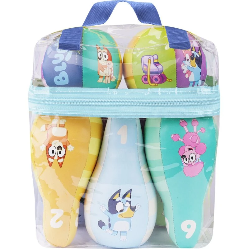 Barbo Toys Bluey Bowling Sæt - 6 Kegler og 2 Kugler