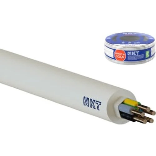 NOIKLX 5G1,5 90 DCA Kabel - Lysegrå RG100