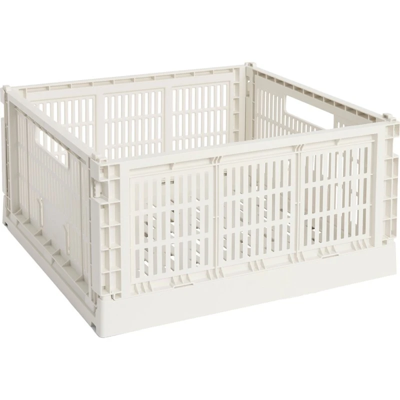 HAY Colour Crate Large Square Opbevaringskasse - Offwhite