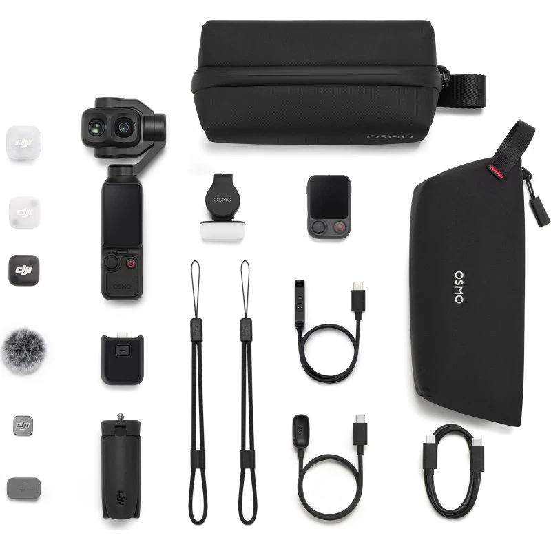 DJI Osmo Pocket 4P Vlog Combo - Sort Action Kamera